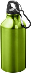 Oregon 400 ml RCS-zertifizierte Trinkflasche aus recyceltem Aluminium mit Karabinerhaken als Werbeartikel