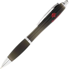 Kugelschreiber Nash farbig mit schwarzem Griff als Werbeartikel