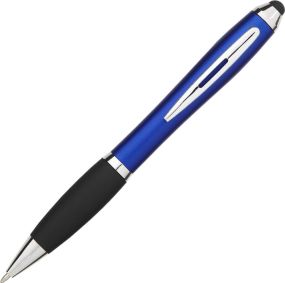 Stylus Kugelschreiber Nash mit schwarzem Griff als Werbeartikel