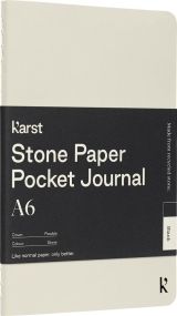 Karst® A6 Steinpapier Softcover Notizbuch - blanko als Werbeartikel