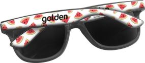 Sonnenbrille Dolox, inkl. Doming auf beiden Bügeln als Werbeartikel