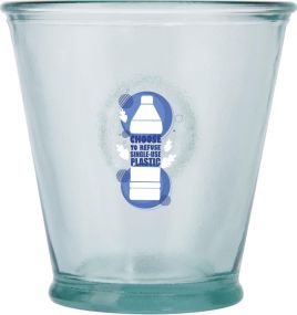 3-teiliges Glasbecherset Copa aus Recyclingglas 250 ml als Werbeartikel