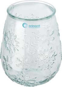 Teelichthalter Faro aus recyceltem Glas als Werbeartikel