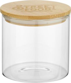 Boley 320 ml Glasbehälter für Lebensmittel als Werbeartikel