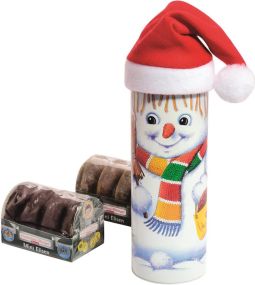 Mini-Schneemann mit Elisen-Lebkuchen als Werbeartikel
