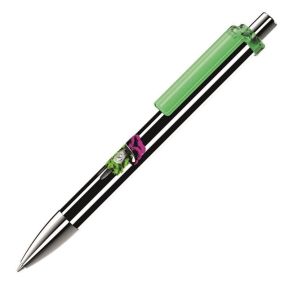 Uma-Pen Kugelschreiber Fashion K transparent SI VIS als Werbeartikel