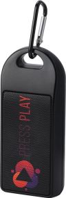 Omni 3 W IPX4 Bluetooth®-Lautsprecher aus recyceltem RCS Kunststoff als Werbeartikel