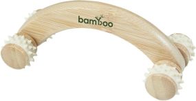 Massagegerät Volu aus Bambus als Werbeartikel