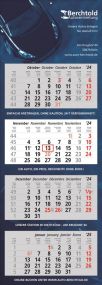4 Block-Wandkalender Trend 14 mit 14 Monaten, 4-sprachig