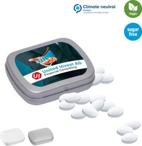 MINI-Klappdose mit Cool Ice, 20g als Werbeartikel