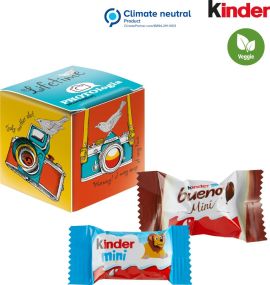 Mini Promo-Würfel mit Kinder Schokolade
Mini & Kinder bueno
Mini Mix als Werbeartikel