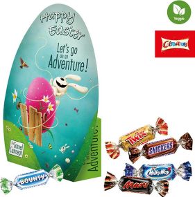 Konturen-Schachtel "Ei" mit Celebrations® als Werbeartikel