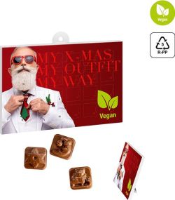 Veganer A5-Schoko-Adventskalender als Werbeartikel