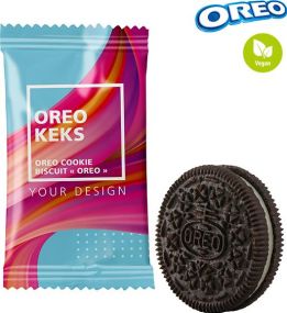OREO Keks im Flowpack - kleine Menge - inkl. Werbedruck als Werbeartikel