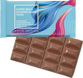 SUPER-MAXI-Schokoladen-Tafel - kleine Menge als Werbeartikel