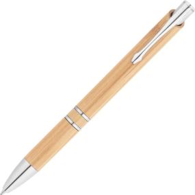 Bamboo Kugelschreiber mit Clip Beta Bamboo als Werbeartikel