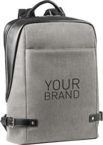 Rucksack für Laptops bis zu 15.6" aus Stoff und PU Divergent Backpack II als Werbeartikel