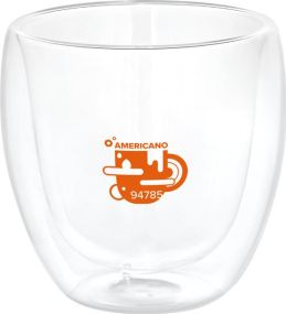 Isothermischer Glasbecher 220 ml Americano als Werbeartikel