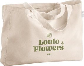 Tasche aus Baumwolle und recycelter Baumwolle Parma als Werbeartikel