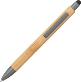 Kugelschreiber aus Bambus mit mattem Oberfläche Zola als Werbeartikel