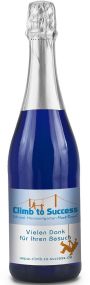 Sekt Cuvée Flasche blau