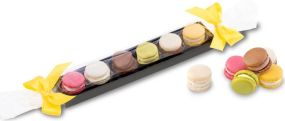Präsentartikel: Macaron-Stange mit Schleifen, 60 g als Werbeartikel