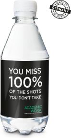 330 ml PromoWater - stilles Mineralwasser als Werbeartikel