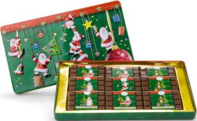 Präsentartikel: Schokoladendose Merry Christmas als Werbeartikel