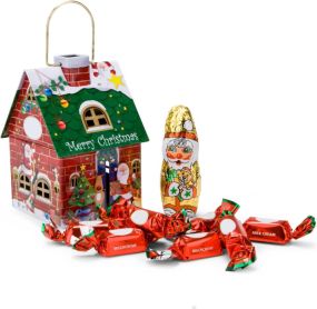 Präsentartikel: Schokoladenhäuschen Merry Christmas als Werbeartikel