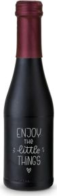 Promo Secco Piccolo - Flasche schwarz matt - 0,2 l als Werbeartikel