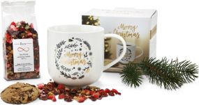 Präsenteset: Weihnachtliche Teetasse