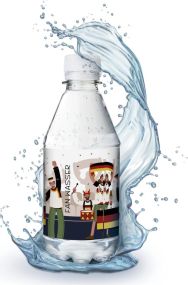 330 ml PromoWater – Mineralwasser zur Fußball EM, still, Hergestellt in Deutschland