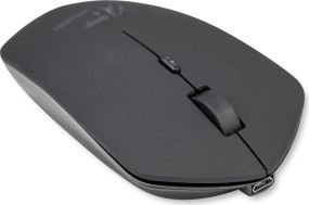 SCX.design O20 kabellose Maus mit Leuchtlogo als Werbeartikel