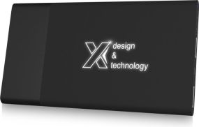 Powerbank P20 mit Leuchtlogo SCX.design als Werbeartikel