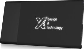 SCX.design P20 5000 mAh Powerbank mit Leuchtlogo als Werbeartikel