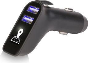 SCX.design V11 GPS Auto-Tracker mit Leuchtlogo als Werbeartikel