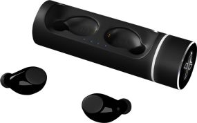 SCX.design E17 True Wireless Ohrhörer mit Leuchtlogo als Werbeartikel