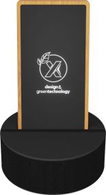 Lautsprecherstation W18 und Induktionsladegerät SCX.design als Werbeartikel