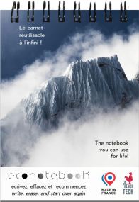EcoNotebook NA6 wiederverwendbares Notizbuch mit Premiumcover als Werbeartikel