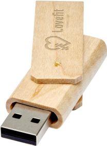 Rotate USB Stick aus Holz als Werbeartikel