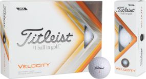 Golfball Titleist Velocity - inkl. Druck als Werbeartikel