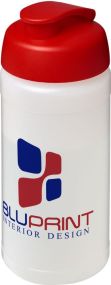 Baseline® Plus 500 ml Sportflasche mit Klappdeckel als Werbeartikel