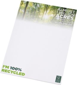 A4 recycelter Notizblock Desk-Mate® - 25 Blatt als Werbeartikel