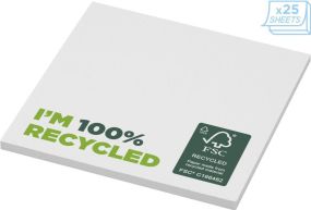 Recycelte Haftnotizen Sticky-Mate® 75 x 75 mm - 25 Blatt als Werbeartikel