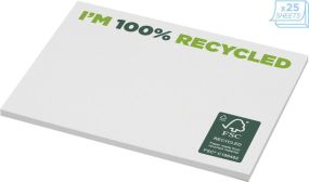 Recycelte Haftnotizen Sticky-Mate® 100 x 75 mm - 25 Blatt als Werbeartikel