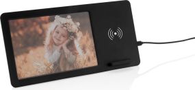 Wireless Charger 5W mit Fotorahmen als Werbeartikel