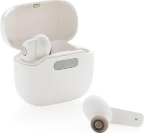 TWS Ohrhörer in UV-C Sterilisations Lade-Case als Werbeartikel