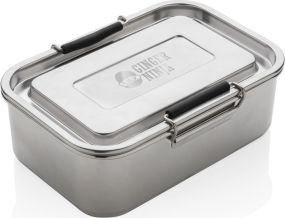 Auslaufsichere Lunchbox aus RCS recyceltem Stainless Steel als Werbeartikel