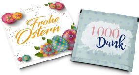 Badesalz Frohe Ostern - 1000 Dank als Werbeartikel