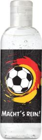 WM-Handreinigungsgel High Five, 100 ml für Fußballfans als Werbeartikel